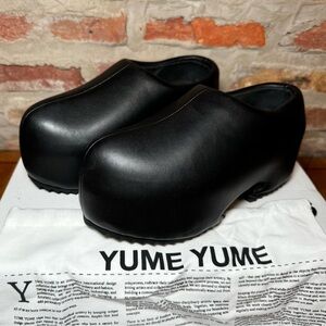New in box Yume Yume platform clogs EU 37 - black vegan leather
